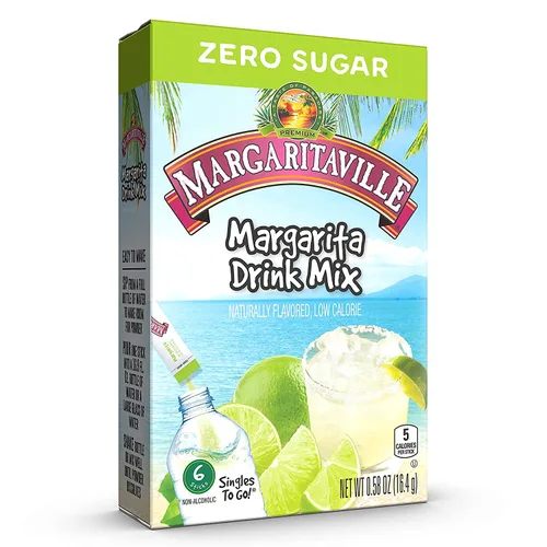 Vista 3 de Mezcla para preparar margaritas Margaritaville Singles To Go, 6 unidades, paquete de 3 6 Servings Each, 18 Total Servings - Non-Alcoholic
