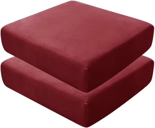 Vista 29 de Fundas de asiento de terciopelo ultra suave, fundas de cojín de asiento suave SOFE fundas de sofá con parte inferior elástica lavable funda