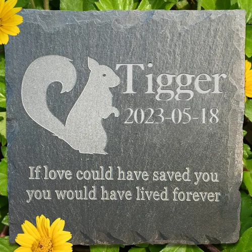 Vista 18 de Regalo de piedra conmemorativa para mascotas, lápida conmemorativa de jardín, marcador de tumba de toro, lápida de condolencia, regalo personalizado