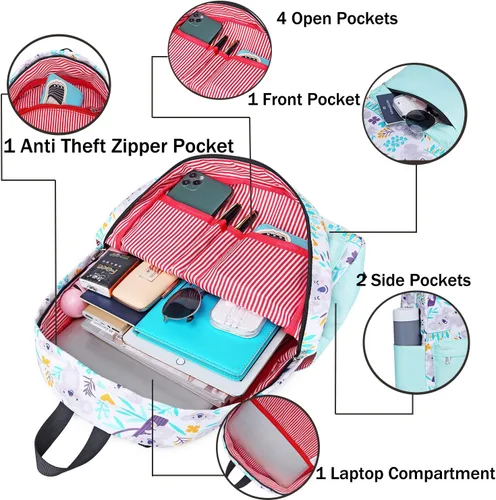 Vista 3 de Mochilas escolares para niñas, niños y adolescentes