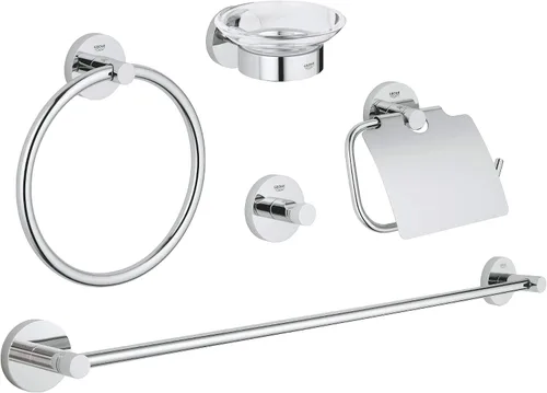Vista 2 de GROHE 40344EN1 Essentials Master - Juego de baño, 5 en 1