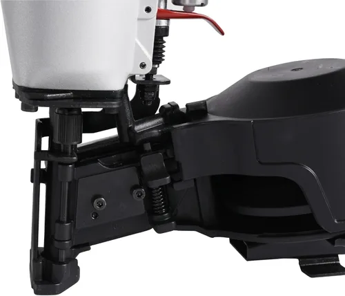 Vista 3 de Zeluga 28-145 Clavadora neumática de bobina para techos de 15 grados con capacidad de carga de 120 piezas. Kit de clavadora de bobina con protección