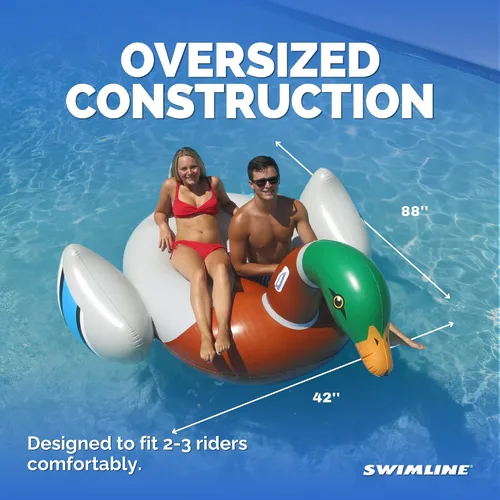 Vista 4 de SWIMLINE Original Giant Inflatable Pool Float Floatie Ride-On