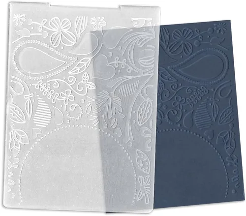 Vista 7 de Carpetas en relieve de flores de encaje para hacer tarjetas, fondo de marco de flores, plantilla de plástico para bricolaje, álbum de fotos, papel
