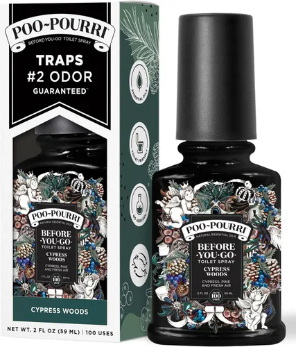 Vista 56 de Poo-Pourri Before-You-Go - Aerosol para inodoro, Bamboo Rain, 2 onzas líquidas, hasta 100 usos, desodorante para baño con aceites esenciales