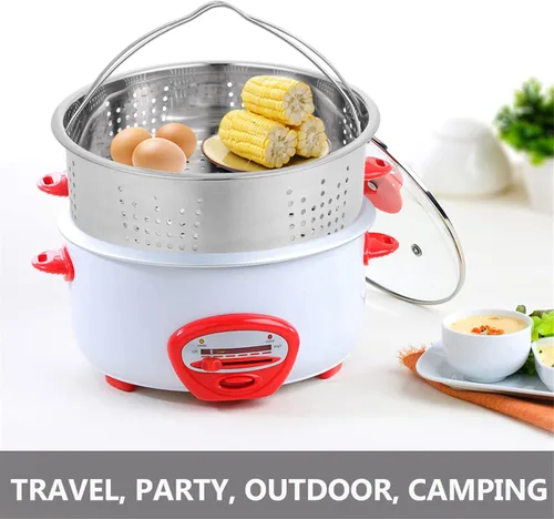 Vista 4 de BESTonZON Tamale Pot Tamale Pot Acero Inoxidable Cocción al Vapor Mariscos Cesta Vegetal Mini Cesta Estante Cocina Vapor Vegetales Cocinadoras