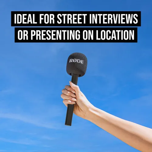 Vista 2 de RØDE Interview GO Adaptador de mano para micrófonos inalámbricos RØDE (negro)