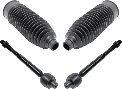 Vista 87 de TRQ Kit de dirección delantera con barra de acoplamiento de fuelle de piñón y cremallera compatible con Toyota Echo 2000-2005