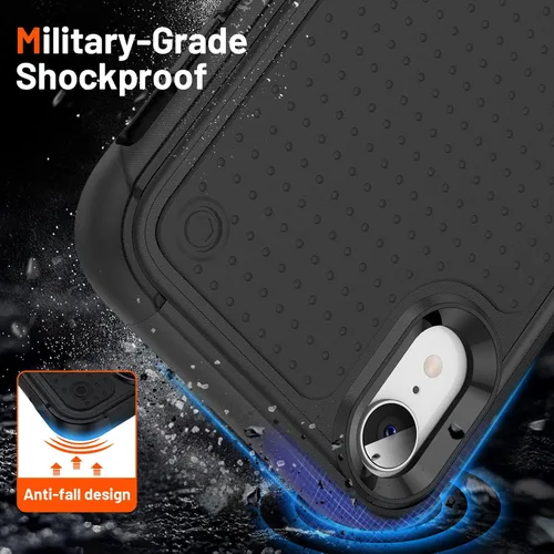 Vista 129 de Jeylly Funda para iPhone SE/Funda para iPhone 5S, Exterior de Plástico Duro que Absorbe Golpes + Interior de Silicona de Goma Defensor contra