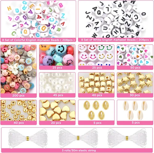 Vista 4 de Funtopia 120 Colores Cuentas de Semillas de 2 mm para Hacer Joyas, 49000 Piezas de Cuentas de Vidrio Pequeñas para Pulseras, Kit de Pulseras