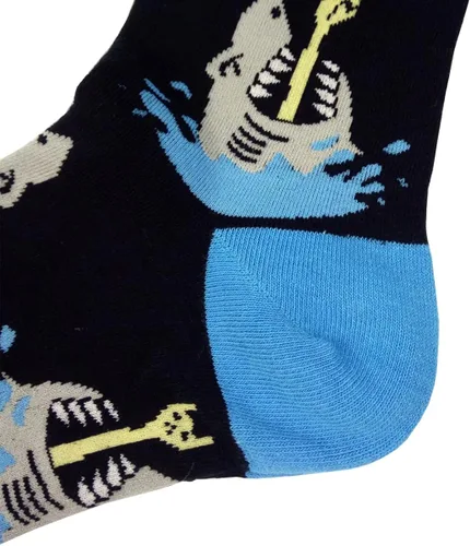 Vista 7 de HSELL - Calcetines de algodón para hombre, de vestir, con diseños divertidos y alocados