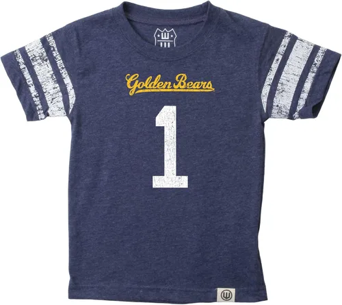 Vista 11 de Wes and Willy Camiseta de Manga Corta con Estampado de Jersey para Niños y Jóvenes Fanáticos del Deporte Universitario, Tallas 8-20 Vintage