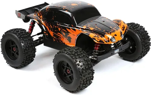 Vista 5 de SummitLink Reemplazo de cuerpo personalizado compatible con naranja fangoso sobre negro para automóvil o camión RC escala 1/10 1/8