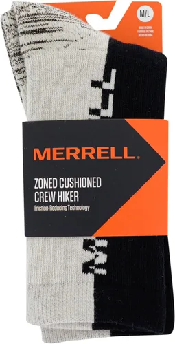 Vista 3 de Merrell Men's and Women's Zoned Cushioned Wool Hiking Crew Socks-1 Pair Pack-Breathable Arch Support