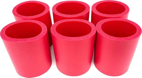 Vista 42 de Pen Kit Mall - Enfriador de latas de espuma gruesa en blanco de la vieja escuela, no plegable (varios colores, paquete de 6 - C, 6)