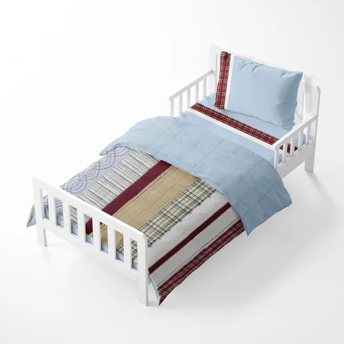Vista 5 de Aidan - Juego de ropa de cama para niños pequeños (4 piezas)