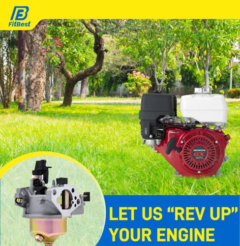 Vista 3 de Kit de carburador FitBest para Honda GX240 y GX270 con filtro de aire y bujía – Reemplaza Honda 16100-ZE2-W71/16100-ZH9-W21 – Pre-sintonizado