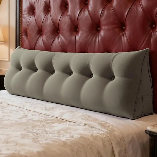Vista 16 de WOWMAX Almohada ergonómica para cabecero para cama de tamaño matrimonial, almohadas tapizadas multifuncionales para cabecero, tableros portátiles