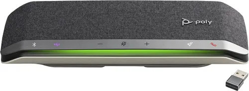 Vista 7 de Poly - Sincronización de más de 40 altavoces inteligentes Bluetooth (Plantronics) - Espacios de trabajo flexibles - Conéctate a PC/Mac a través