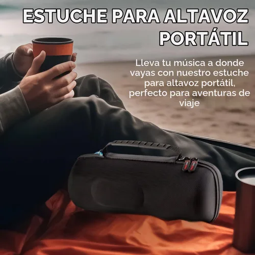 Vista 6 de HomEquip Funda rígida para altavoz portátil inalámbrico JBL Charge 5 / Charge 4 (funda solamente)