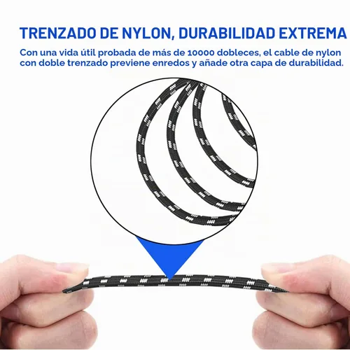 Vista 4 de Cable XLR de 1/4 de pulgada a XLR, trenzado de nailon resistente, enchufe chapado en oro, cable de conexión TRS equilibrado de 1/4 pulgadas a XLR