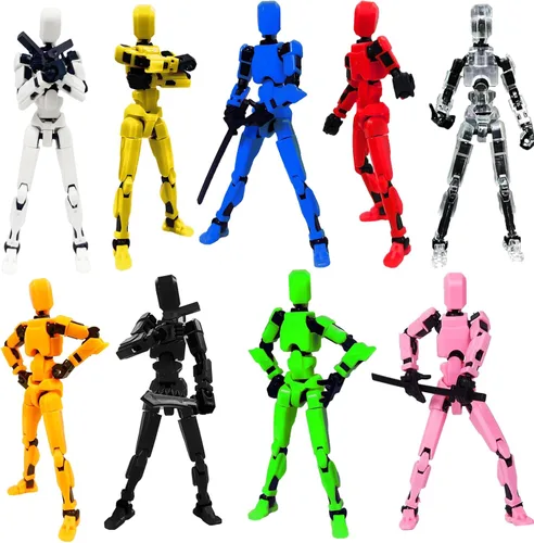 Vista 10 de Rugwun Figura de acción de Titan 13 2026, figuras de acción de robot móvil multiarticuladas, figura de acción impresa en 3D Nova 13, 13 figuras