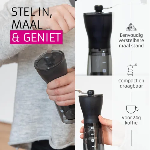 Vista 3 de Hario "Mini-Slim Plus" Molino de café de cerámica