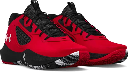Vista 5 de Under Armour Lockdown 6 - Tenis de baloncesto unisex para adultos, Negro, marrón, blanco o gris