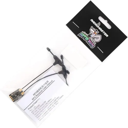 Vista 4 de RadioMaster RP3 ELRS Receptor 2.4GHz ExpressLRS Nano Receptor FPV RX Módulo Receptor Largo Alcance Baja Latencia para FPV Micro Drone Racing Drone