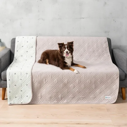 Vista 9 de PetAmi Funda de sofá impermeable para perros, manta impermeable para mascotas, funda reversible para muebles protector de sofá para cama de gato