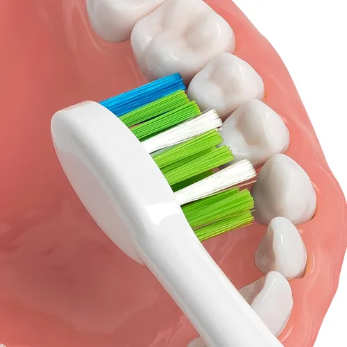 Vista 4 de Waterpik Sensonic STWB-3WW-B - Cabezales de repuesto para cepillo de dientes, 3 cabezales de cepillo de dientes, color blanco