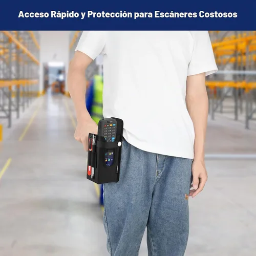 Vista 6 de Funda para escáner de código de barras, bolsa universal para escáner para computadoras móviles con agarre de pistola, escáneres de código de barras