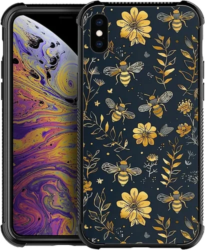 Vista 163 de Funda compatible con iPhone 8 Plus, diseño de oso de bosque otoñal, a prueba de golpes, antiarañazos, carcasa trasera de policarbonato duro