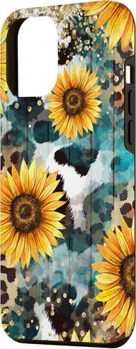 Vista 2 de Funda Boho Western de piel de vaca para iPhone 12 Pro Max