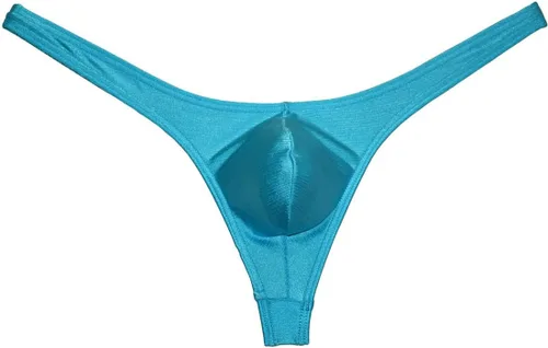 Vista 5 de OROCOJUCO Hombres Bolsa Tanga Dibujo Spandex T-Back Elástico Mini Escritos Bikini Ropa
