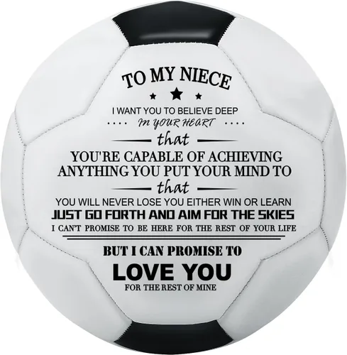 Vista 13 de KWOOD Balón de Fútbol Clásico Personalizado, Balón de Fútbol Grabado con Bomba Premium para Entrenamiento y Recreación, Disponible