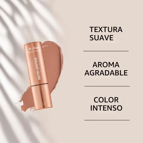 Vista 5 de M. Asam Lápiz labial satinado Magic Finish (0.14 onzas) en tono avellana Avellana Cielo