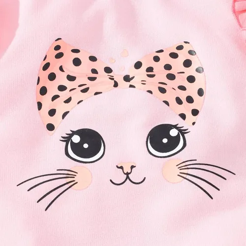 Vista 4 de Zarmfly Conjunto de 2 piezas para niñas pequeñas, sudadera de manga larga + leggings de leopardo, ropa de invierno de 2 a 10 años