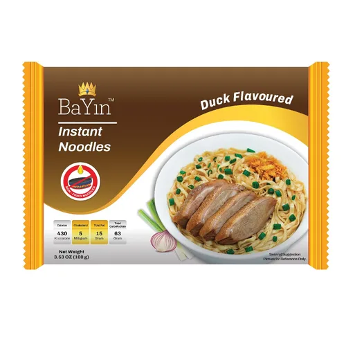 Vista 6 de Bayin - Fideos instantáneos - no fritos - secos 3.53oz (100g) (5, sabor a pollo y coco)