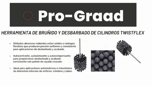 Vista 3 de 4-1/8" 240 Carburo de silicio TwistFlex Cylinder Hone para 3.9"- 4.15