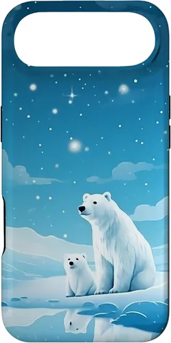 Vista 27 de Polar Bear, Arctic North Pole, Alaska Snow, Cute Polar Bears Case for iPhone 17