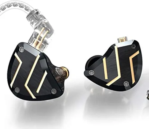 Vista 8 de KZ AS24 12BA Monitores intrauditivos con controladores híbridos HiFi, audífonos con cable, IEM con sonido ajustable, diseño ergonómico de espuma
