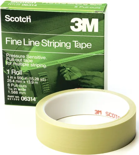 Vista 2 de 3M Scotch Cinta de rayas de línea fina, 8 extraíbles, 06314, 1 pulgada x 550 pulgadas
