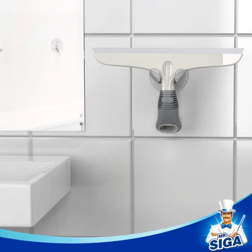 Vista 5 de MR.SIGA Escobilla de silicona para puertas de ducha, 25 cm/10 pulgadas Escobilla de ducha para puertas de vidrio, rasqueta sin rayas para ventanas