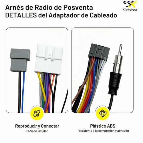 Vista 7 de Adaptador de cableado de radio del mercado de repuestos compatible con Nissan 2007-2013/Subaru 2008-2013, arnés de estéreo de coche Android de 16