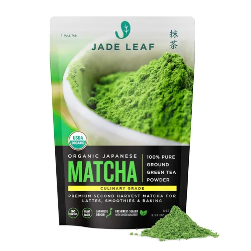 Vista 23 de Jade Leaf – Té verde en polvo, orgánico y japonés, de grado culinario supremo (el preferido por los Chefs y cafeterías para mezclar & hornear)