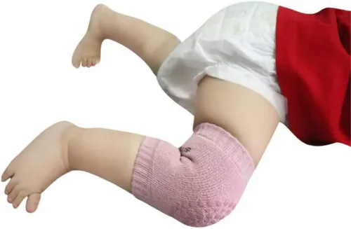 Vista 6 de Rodilleras antideslizantes para bebés y niños pequeños, rodilleras de algodón transpirables y cómodas, protectores de seguridad anticaídas