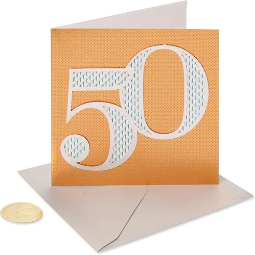 Vista 4 de Tarjeta de cumpleaños número 50 de Papyrus (50 se ve increíble en ti)