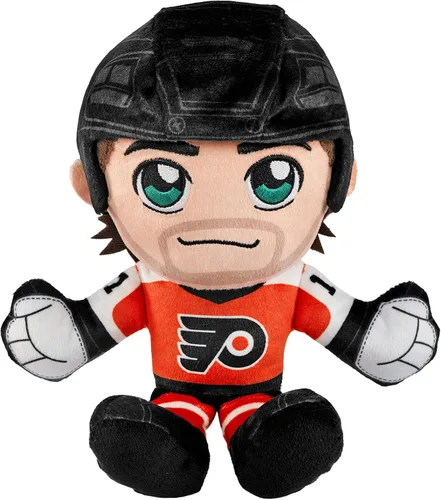 Vista 14 de Bleacher Creatures Calgary Flames Jonathan Huberdeau - Peluche sentado de 8 pulgadas de la NHL Kuricha - Superestrella de la NHL inspirada en Chibi
