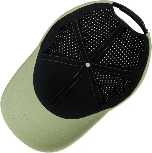Vista 5 de VOBOOM Gorra de béisbol de secado rápido para hombre, gorra de bola de malla cortada con láser, gorra curvada del Snapback del ala